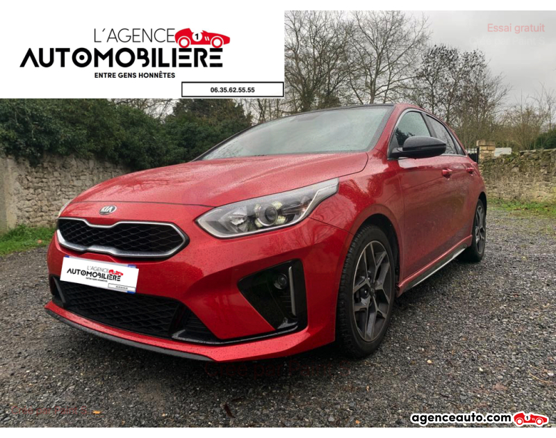 Achat voiture occasion, Auto occasion pas cher | Agence Auto Kia Ceed III 1.4 T-GDI 140cv GT LINE DCT7 l TOIT OUVRANT Rouge Année 2020 Automatique Essence